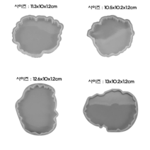 4종 티코스터 개별 실리콘 몰드 아트 공예 재료, 1번