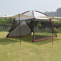 대형 야외 천막 캐노피 텐트 차고 쉘터 농막 그늘막, 블루(3x3m)
