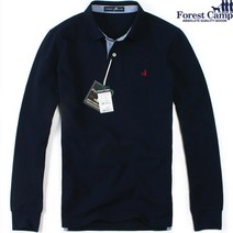 [FOREST CAMP]Collar-neck Tee 카라넥 긴팔티 고퀄리티[FCTH4101-Navy]