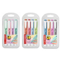 스타빌로 스윙쿨 파스텔 형광펜 4색 B세트