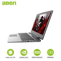 노트북 G16 노트북 DDR4 16GB 256GB M.2 SSD 1TB HDD Intel i7-7700hq 쿼드 코어 NVIDIA GTX1060 windows10 wifi, 사전 설치된 Win10