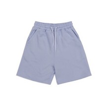 하이허그 베이직 파스텔 밴딩 하프 팬츠 Blue