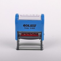자동스탬프 리필패드 N-0822용 도장 이면지활용 자동스템프 고무인 N-0822, 적색