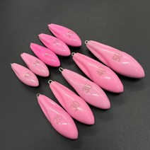 핑크 야광 봉돌 갑오징어 쭈꾸미 문어 고리추 뽕돌, 팩단위, 50호(1pack/2개입)