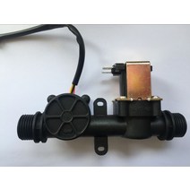 G1/2 물 흐름 감지기 솔레노이드 벨브 플라스틱 1 개의 벨브 1-30L/분