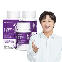 내츄럴플러스 멀티밸런스 요오드 60정 / 갑상선건강 비타민 미네랄 7종 아이오딘, 3박스
