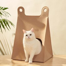 에그인더웨이브 고양이 펠트 숨숨집, 베이지