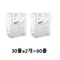 강블리라이프 블링 휴 3겹 재생펄프 롤화장지 30m, 11팩, 60롤