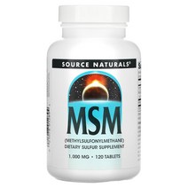 소스네추럴 MSM 옵티 엠에스엠 100mg 120정 식이유황 비타민씨 몰리브덴 아스코르빈산 아스코빅애씨드 몰리브데넘 OptiMSM 메틸설포닐메테인