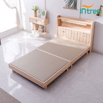 [인트리] 편백나무 평상침대 슈퍼싱글 프레임, 단품