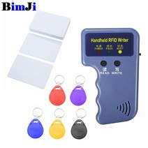 NFC 리더기 카드리더기 OTG 신용카드리더기 휴대용 125KHz RFID 복사기 라이터 프로그래머 리더 키 카드 EM4305 T5577 재기록 가능 ID Keyfobs 태그