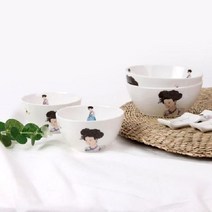 신윤복 미인도 전통기법 도자기 2인 홈 식기세트, 본상품선택