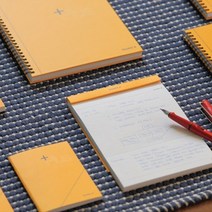 이중절취 플러스 노트패드 A5 60매 메모 필기 노트 미니 줄 오답 업무 고급 연구, 네이비