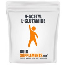 해외 BulkSupplements L-Glutamine Powder BCAA 글루타민, 1개
