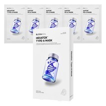 헥사톡스 바르는 보톡스 앰플 펩타이드 주름개선/리프팅/탄력 팩 30g 블룸힐 마스크팩, 5개입, 4박스