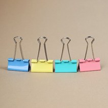 비투비월드 문구존 컬러 더블클립 24p세트/클립 크립 집게클립, 본상품, 색상:단품|사이즈:FREE