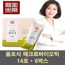 김소형올초식 매크로바이오틱 발효효소 소화효소 프로바이오틱스 유산균 식이섬유 단백질 분말 가루 선식 쉐이크 섬유질 식사대용 포만감 보충제 스틱, 6박스, 14포