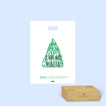 아임낫 플라스틱 팬시링봉투 [중] 35 x 45 1000장 리그라운드 생분해 비닐봉투, 1000개