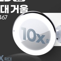 LED 확대 거울 부착형 교체 원형 예쁜 전신 카페 화사한 원형 붙이는, 본상품선택