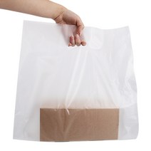 담다 도시락봉투 배달비닐 배달봉투, 백색 35x45x23(옆면) 100매, 1개
