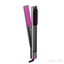 HIILIFE 3 in 1 고데기 드라이기 세트 곱슬머리 직발기 다기능 헤어 스타일러, 회색