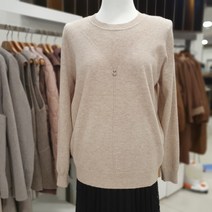 모스코나 NC05 가슴장식라운드긴팔스웨터 MOKR22TC4