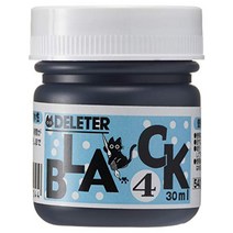 유럽 Deleter 만화 잉크 - 30ml 병 - 블랙 4방수 엑스트라 다크 by Deleter