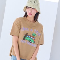 체이스컬트##원단좋고##목이짱짱한##귀여운프린팅##반크롭티셔츠##면100%##베이지색상##