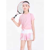 어린이 주니어 애슬래저 운동복 키즈 세트 탁구복 테니스 스커트