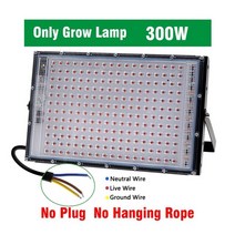 씨앗 발아기 파종기 모종 발아 고추 볍씨 종자 마늘 인큐베이터 led 성장 램프 식물 온실 텐트 에 대 한 빛 전체 스펙트럼 식물 투광 조명 수경, 전용 램프-300w