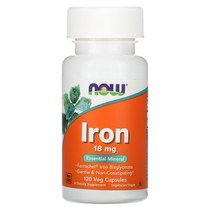 나우푸드 철분 18mg 베지 캡슐, 120캡슐, 1개