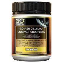 고헬씨 고 피시 피쉬 오일 2000 컴팩트 오도리스 오메가3 230소프트젤 캡슐 GO Healthy Go Fish Oil Compact Odourless