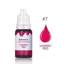 립글로즈 립틴트 립밤 립라이너 잘 지워지지 않는 착색 타투 립스틱 틴트 새로운 10ml 액체 안료 립글로스 컬러 안료 염색 제 워터 오일 더블 사용 립글로스 diy 슬라임 캔디, 7