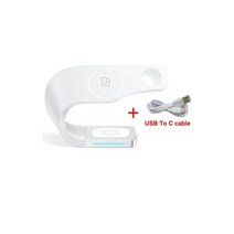 USB 고속 멀티 충전기 무선 4 in 1 마그네틱 충전, LFX178 White No Plug