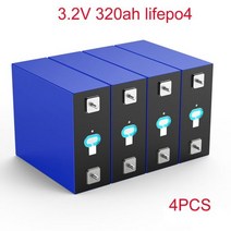 인산철배터리 리튬인산철 배터리 32V 100Ah Lifepo4 12V 24V 48V 팩 셀 RV 골프 카트 4 개입, 07 320AH-4PCS