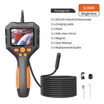 방수 내시경 카메라 산업용 내시경 카메라 1080 "/2.4" 2.8 " IPS 검사 미터 케이블 파이, 08 100 메터, 02 P10 2.8 inch 8mm