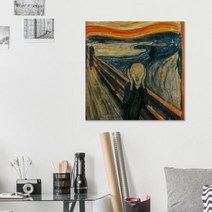 캔버스액자 명화 뭉크 절규 A타입 25x25cm 명화 뭉크 절규 A타입 25x25cm