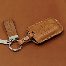 K3 더뉴K5 더뉴스포티지R 뉴쏘렌토R 올뉴쏘렌토 올뉴K5 스포티지 니로 스토닉 스마트키홀더 자동차키케이스 네츄럴, 팬던트각인+스트랩각인(필수입력사항 작성), 브론저S K-02 네츄럴