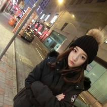 본s마켓_니트비니 겨울모자 털모자 방울 여성 패션 방한 비니_본s마켓