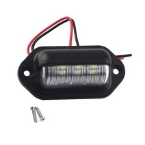 캠핑카 계단 트레일러 카라반 계단 스텝1pc 6 led 라이센스 번호판 조명 밴 202, 없음
