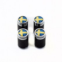 볼보 타이어 카본 밸브캡 세트 튜닝 악세사리 XC40 XC60 XC90 S60 S90, 1개