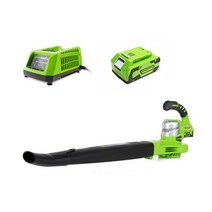 그린웍스 충전식 송풍기G-24V + 배터리 + 고속충전기, 1세트