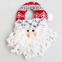 고백하는날 크리스마스 트리 안경 가랜드 풍선 장식 소품, 1개, 57.크리스마스 문고리인형(산타)