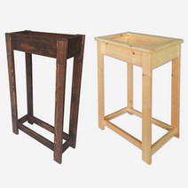 스텐드 높은화분 방부목 실외용, 원목, 스탠드 화분 1호 (40x16x70)