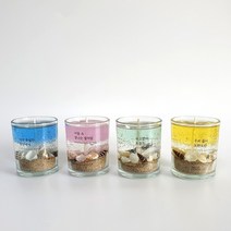 달빛마녀캔들 5온즈 4개 바다캔들 만들기 DIY 키트-(150ml), 5온즈 바다캔들, 블랙체리, 블루
