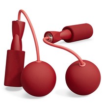 믹스MICS 노라인 줄없는 줄넘기 다이어트 유무선 줄넘기 프리미엄 무게 업그레이드 30mm 75mm, 레드