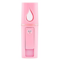 decdeal L2 물방울 스프레이 수분 계량기 휴대용 충전 가습기 20ml, 핑크