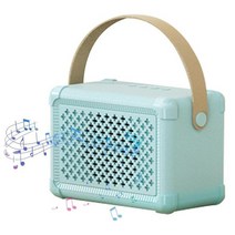 lg 블루투스 누구 스피커 레트로 무선 휴대용 소형 스피커 음악 50 중저음 플레이어 6 시간 재생, 중국_파란