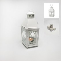 [무료배송]이케아온라인몰 미니양초램프+미니양초, 2. 화이트+미니양초50P