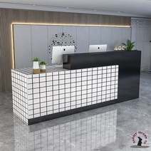 카운터 테이블 인포메이션 안내 데스크 식당 매장 카페 계산대 포스대, 220x60x100cm, U